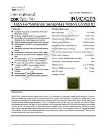 IRMCK203 Datasheet Cover