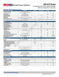IRS-3.3/15-Q12N-C Datasheet Page 3