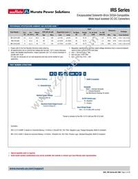 IRS-3.3/15-Q48PF-C Datasheet Page 2