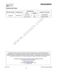 IRS2053MPBF Datasheet Page 22