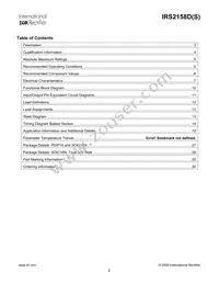 IRS2158DPBF Datasheet Page 2