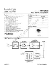 IRS2526DSPBF Datasheet Cover