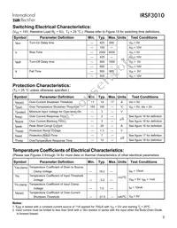 IRSF3010S Datasheet Page 3