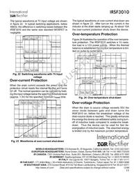 IRSF3010S Datasheet Page 11