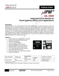 IRSM836-045MATR Datasheet Cover