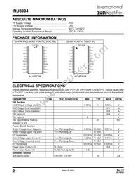 IRU3004CWTR Datasheet Page 2