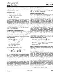 IRU3004CWTR Datasheet Page 13