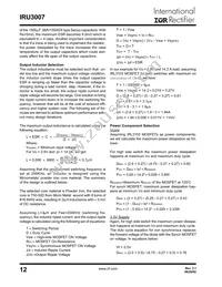 IRU3007CWTR Datasheet Page 12