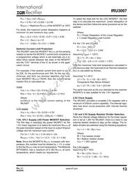 IRU3007CWTR Datasheet Page 13