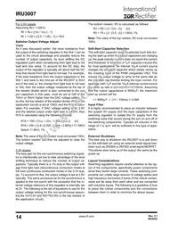 IRU3007CWTR Datasheet Page 14