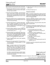 IRU3007CWTR Datasheet Page 15