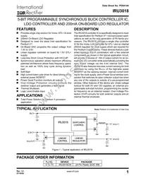 IRU3018CWTR Datasheet Cover