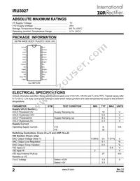 IRU3027CWTR Datasheet Page 2