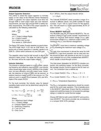 IRU3038CS Datasheet Page 6