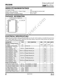 IRU3046CFTR Datasheet Page 2