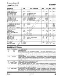 IRU3047CWTR Datasheet Page 3