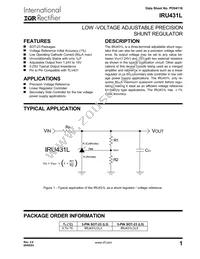 IRU431LCL5TR Datasheet Cover