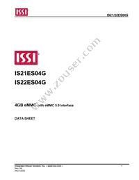 IS21ES04G-JCLI-TR Datasheet Cover
