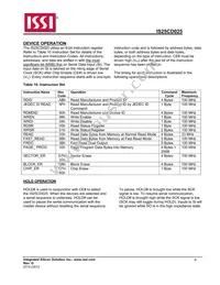 IS25CD025-JNLE-TR Datasheet Page 9