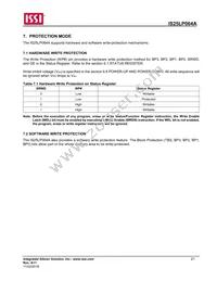 IS25LP064A-JGLE-TR Datasheet Page 21