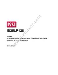 IS25LP128-JGLE-TR Datasheet Cover