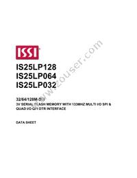 IS25LP128-JMLE Datasheet Cover
