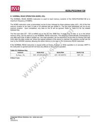 IS25LP128-JMLE Datasheet Page 21