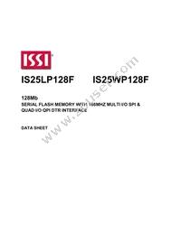 IS25LP128F-JLLE Datasheet Cover