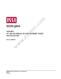 IS25LQ016-JBLE Datasheet Cover