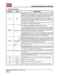 IS25LQ020B-JDLE-TR Datasheet Page 7