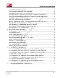 IS25LQ080B-JNLE-TR Datasheet Page 5