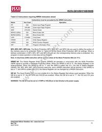 IS25LQ080B-JNLE-TR Datasheet Page 15