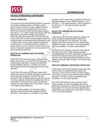 IS25WD040-JVLE-TR Datasheet Page 21