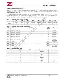 IS25WP032-JBLE Datasheet Page 21