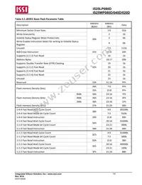 IS25WP080D-JKLE-TR Datasheet Page 14