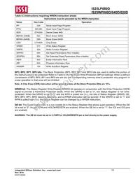IS25WP080D-JKLE-TR Datasheet Page 19