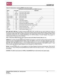 IS25WP128-RHLE-TR Datasheet Page 16
