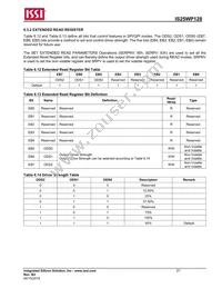 IS25WP128-RHLE-TR Datasheet Page 21