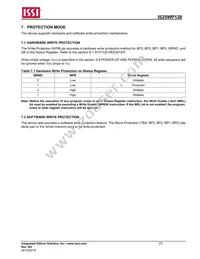 IS25WP128-RHLE-TR Datasheet Page 23