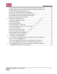 IS25WQ040-JVLE-TR Datasheet Page 4