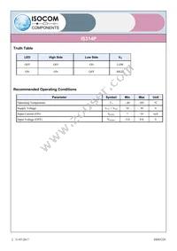 IS314P Datasheet Page 2