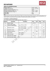 IS31AP2005-SLS2-TR Datasheet Page 5
