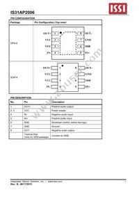 IS31AP2006-DLS2-TR Datasheet Page 3