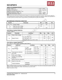 IS31AP4915-QFLS2-TR Datasheet Page 4