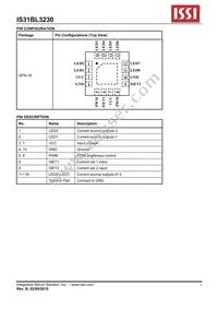 IS31BL3230-QFLS2-TR Datasheet Page 3