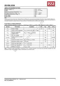 IS31BL3230-QFLS2-TR Datasheet Page 5