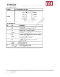 IS31BL3232-DLS2-TR Datasheet Page 3