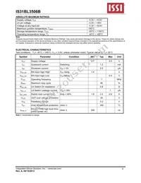 IS31BL3506B-TTLS2-TR Datasheet Page 6