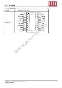 IS31BL3555-ZLS4 Datasheet Page 3