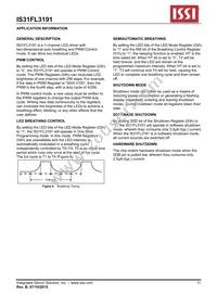 IS31FL3191-UTLS2-TR Datasheet Page 11